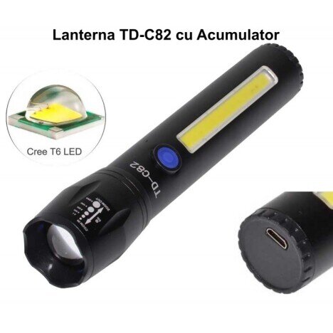 LANTERNA TD-C82-5W CU ACUMULATOR